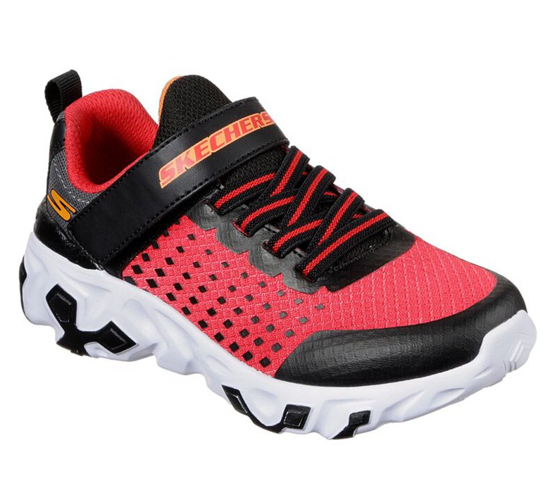 Skechers Techno Strides - Boys Sneakers Red/Grey [AU-SP3746]